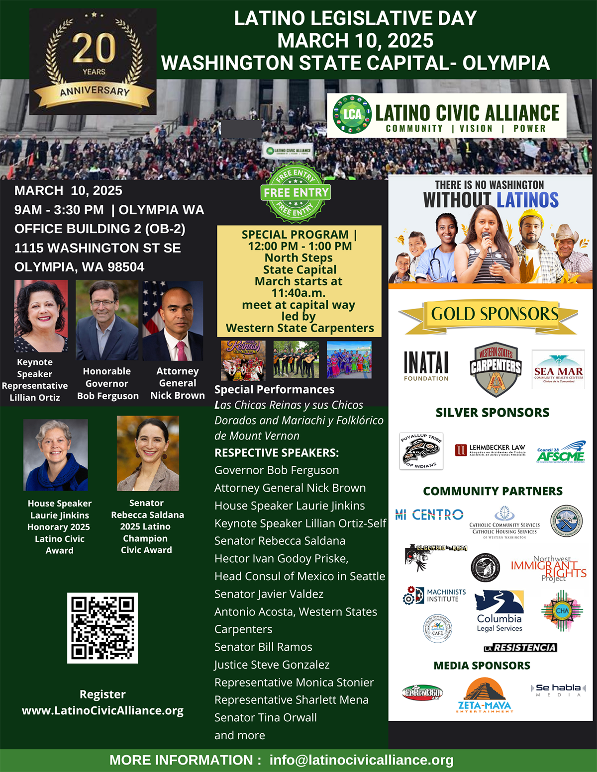 2025 Latino Legislative Day poster