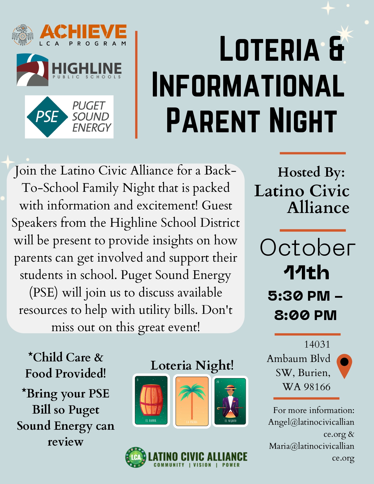 Loteria & Informational Parent Night