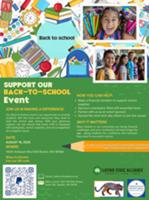 Support our Back to School Event
