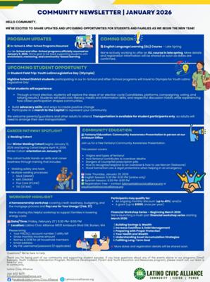 Community Newsletter | January 2026
